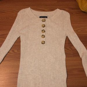 Cream color long sleeve shirt